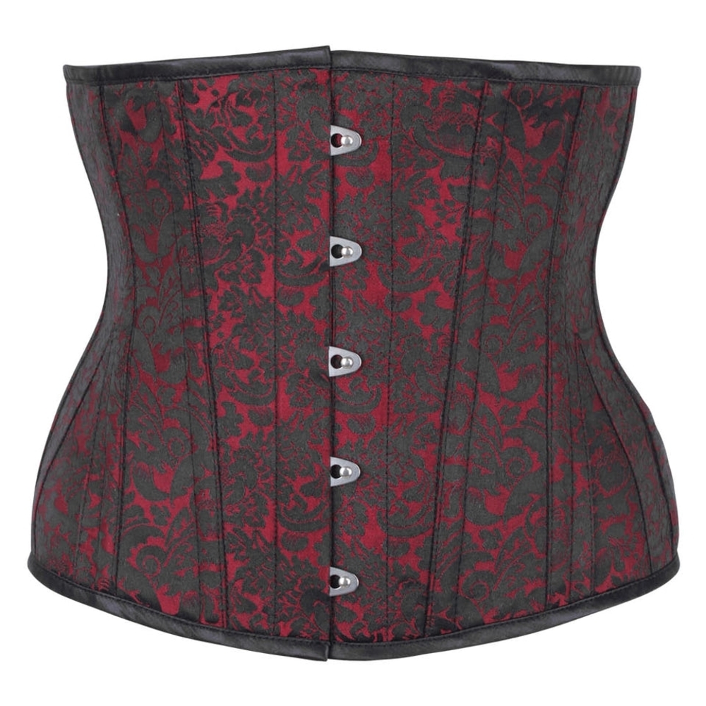 Elegant Red and Black Corset